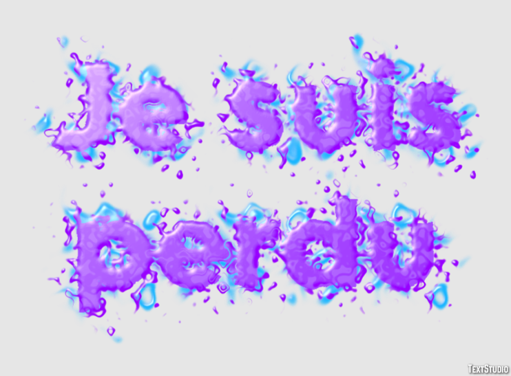 Je suis perdu Effet de Texte