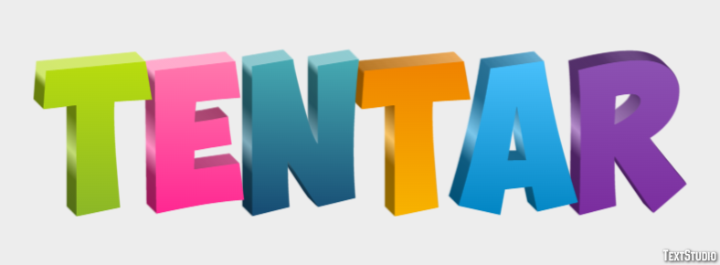 Tentar Texteffekt