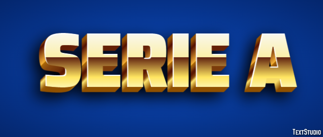 Serie A Tekst effect