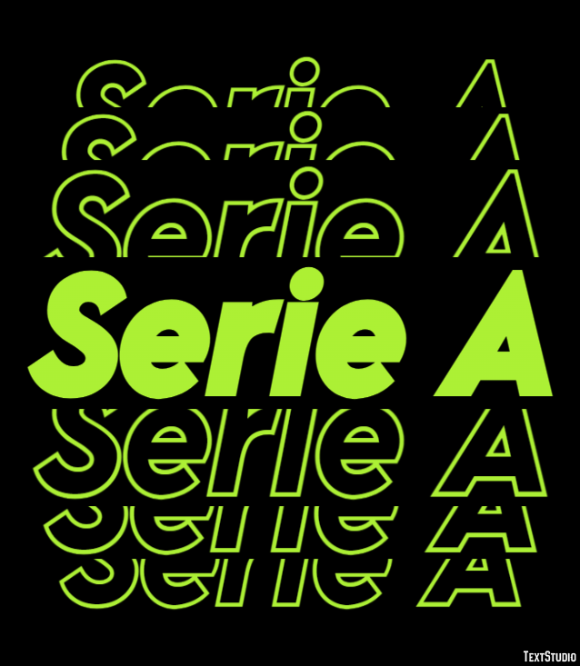 Serie A Tekst effect
