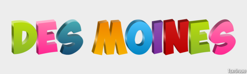 Des Moines Efekt tekstowy