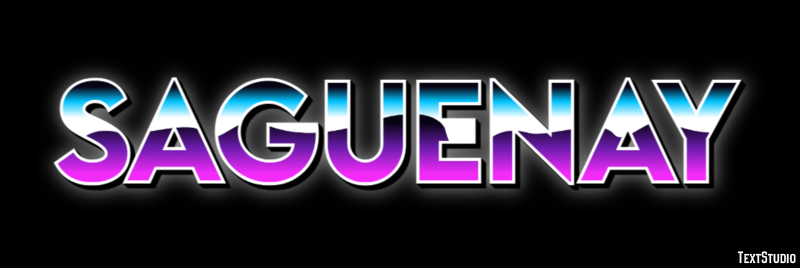 Saguenay テキスト効果