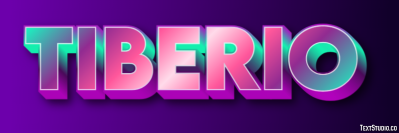 Tiberio Effetto testo