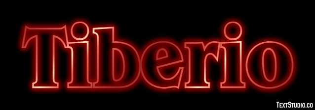 Tiberio Effetto testo