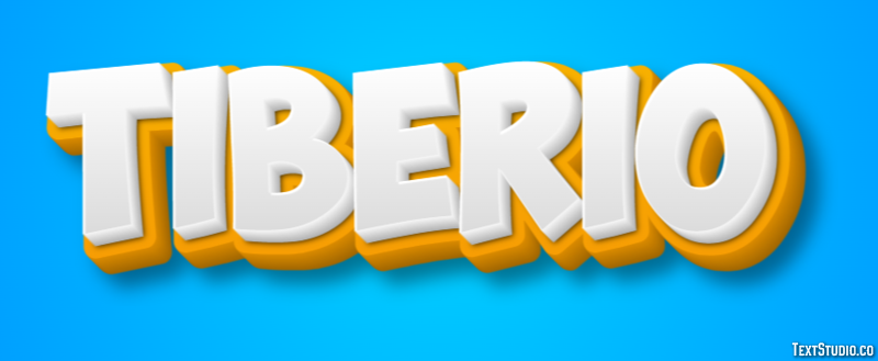 Tiberio Effetto testo