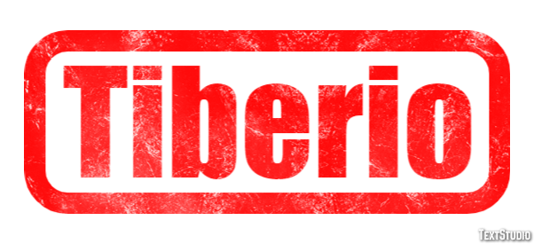 Tiberio Effetto testo