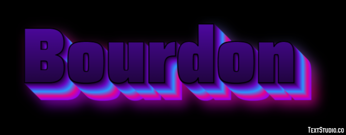 Bourdon テキスト効果