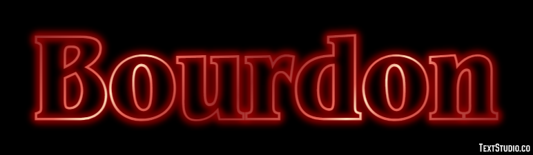 Bourdon テキスト効果