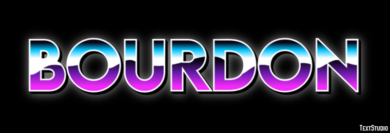 Bourdon テキスト効果