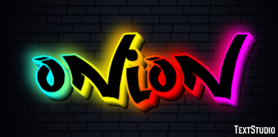 Onion Efeito do texto
