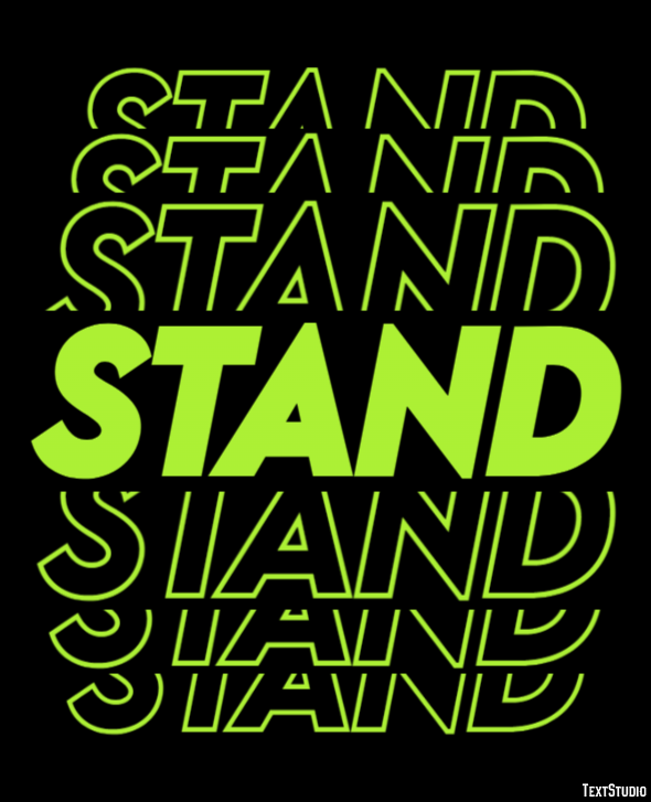 Stand Text Effect