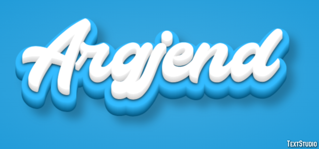 Argjend Text effect