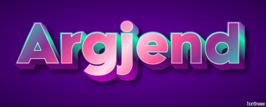 Argjend Text Effect