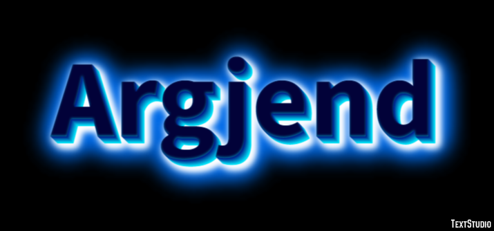 Argjend Text Effect
