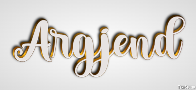 Argjend Text Effect