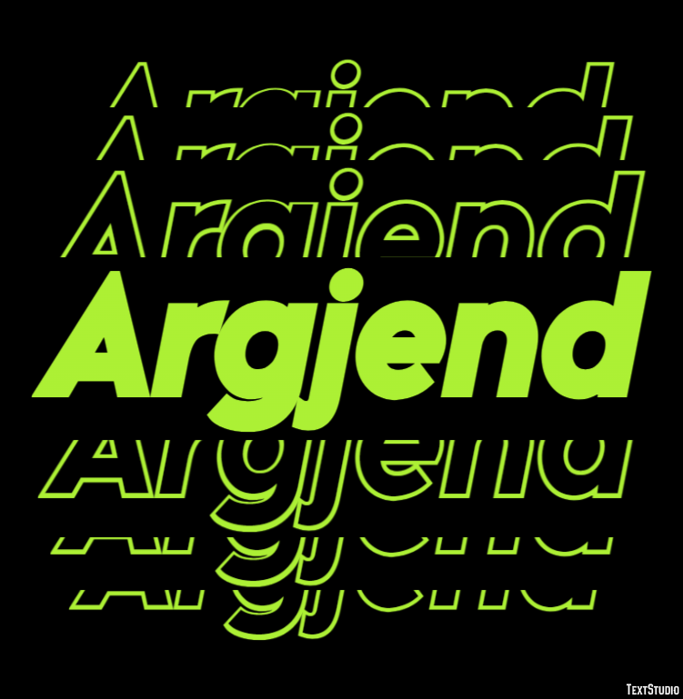 Argjend Text Effect