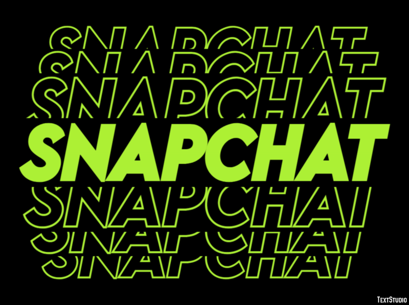 Snapchat Metin Efekti