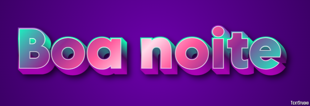 Boa noite Efekt tekstowy