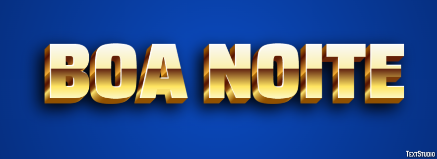 Boa noite Efekt tekstowy