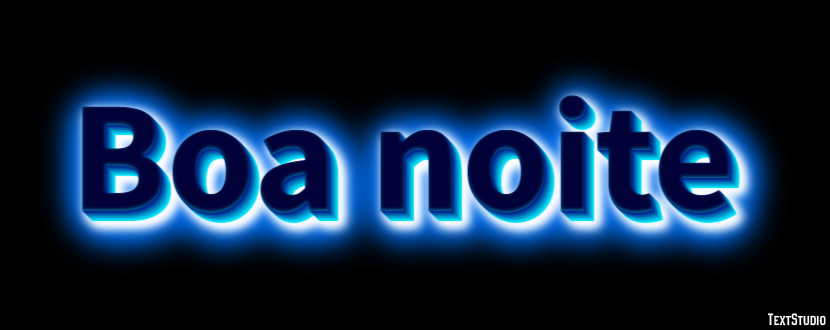 Boa noite Efekt tekstowy