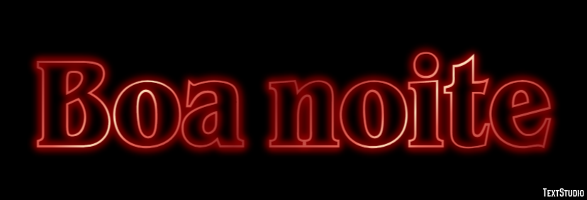 Boa noite Efekt tekstowy