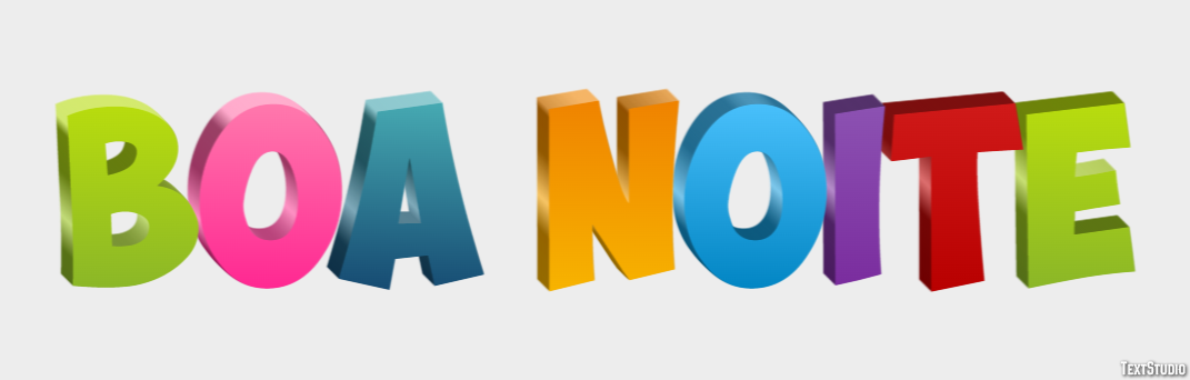 Boa noite Efekt tekstowy