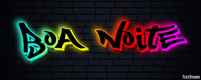 Boa noite Efekt tekstowy