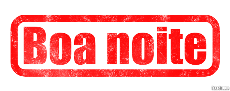 Boa noite Efekt tekstowy