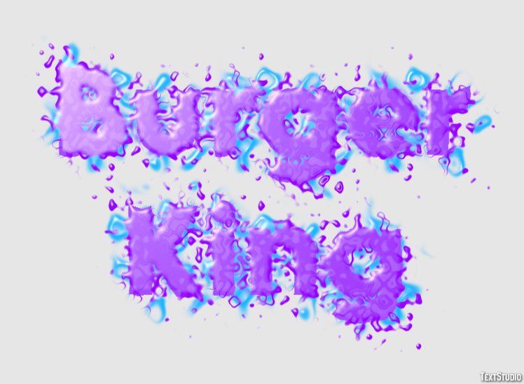 Burger King Texteffekt