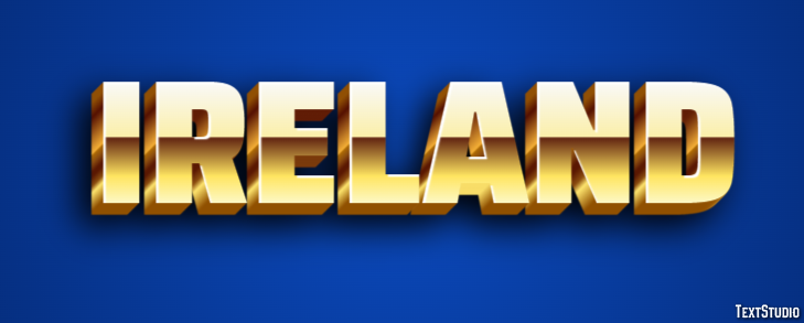 Ireland Text Effect