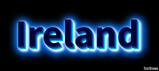 Ireland Эффект текста