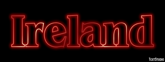 Ireland Text effect