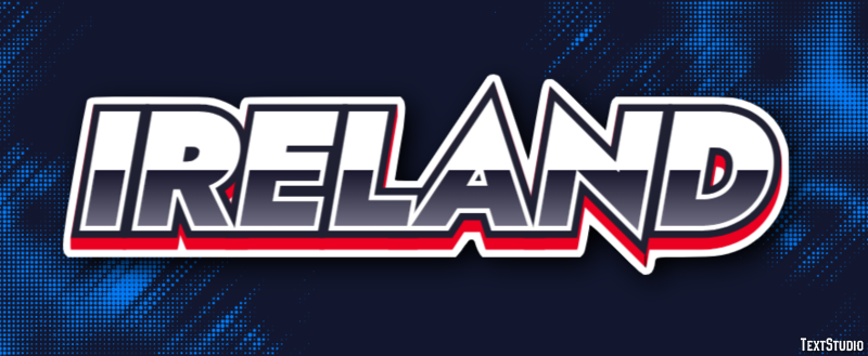 Ireland Text effect