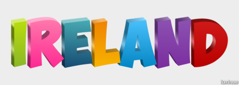 Ireland Text Effect