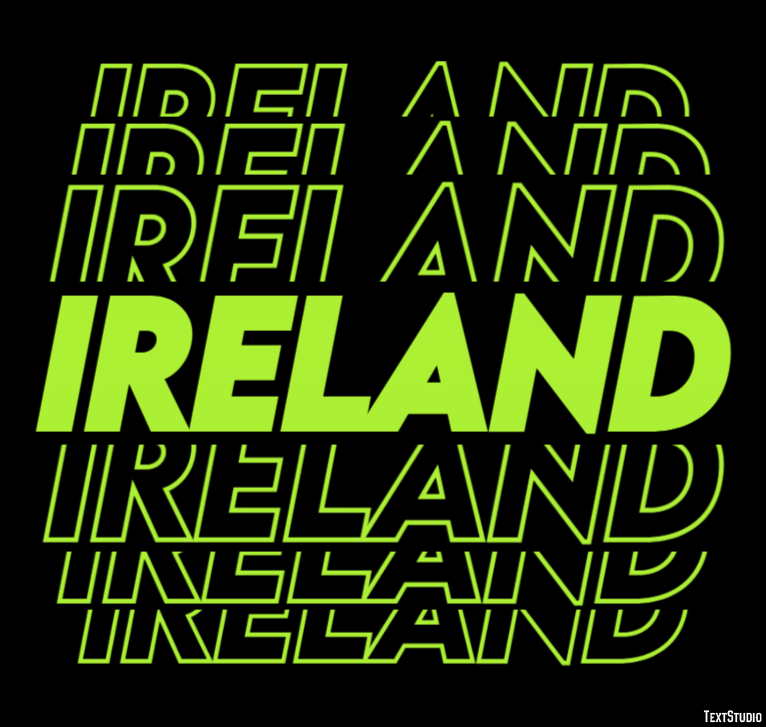 Ireland Text Effect
