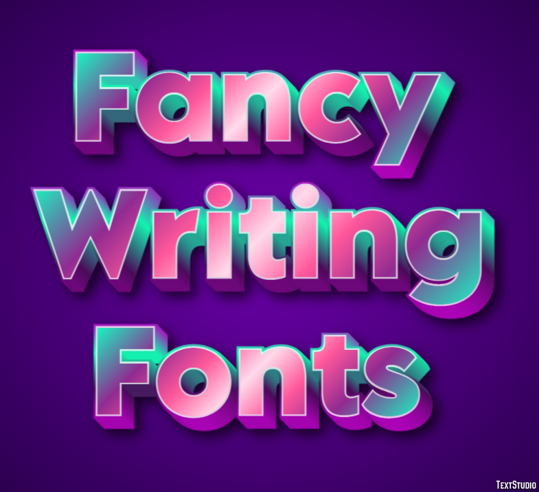 Fancy Writing Fonts テキスト効果