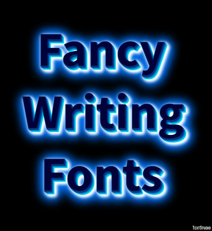 Fancy Writing Fonts テキスト効果
