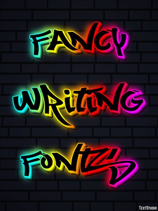 Fancy Writing Fonts テキスト効果