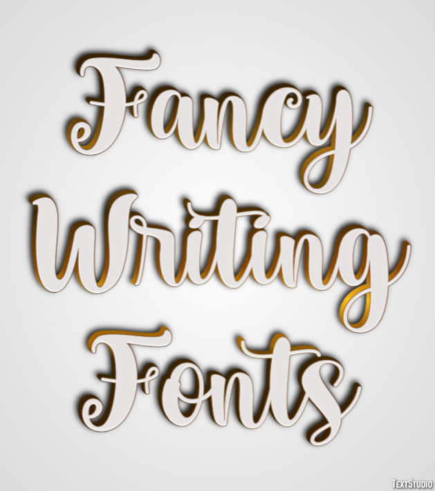Fancy Writing Fonts Tekst Effect