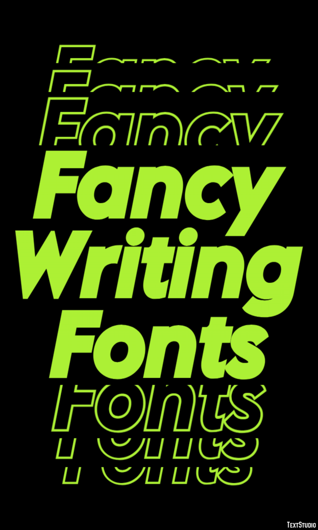 Fancy Writing Fonts テキスト効果