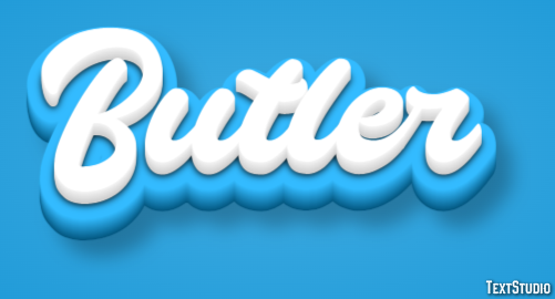 Butler Эффект текста