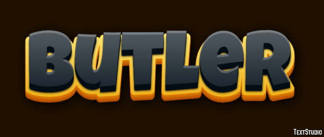 Butler Text Effect