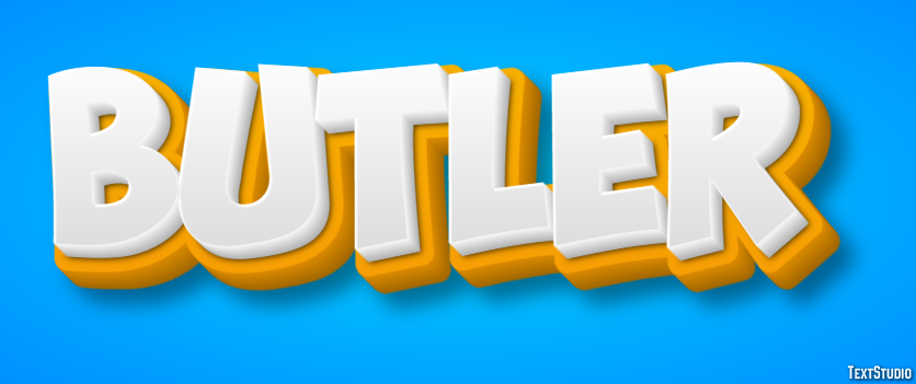 Butler Text Effect