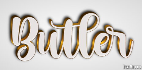 Butler Text Effect