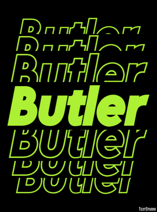 Butler Effetto testo