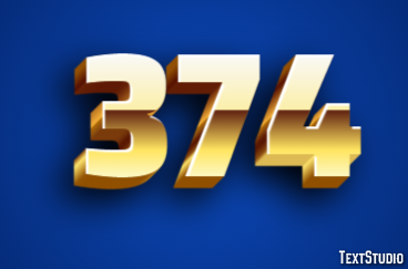 374 Эффект текста