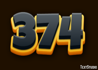 374 Эффект текста