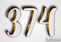 374 Эффект текста
