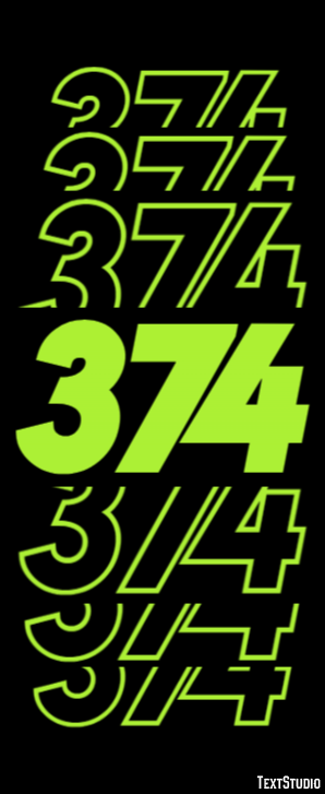 374 Эффект текста