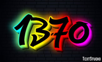 1370 Text effect